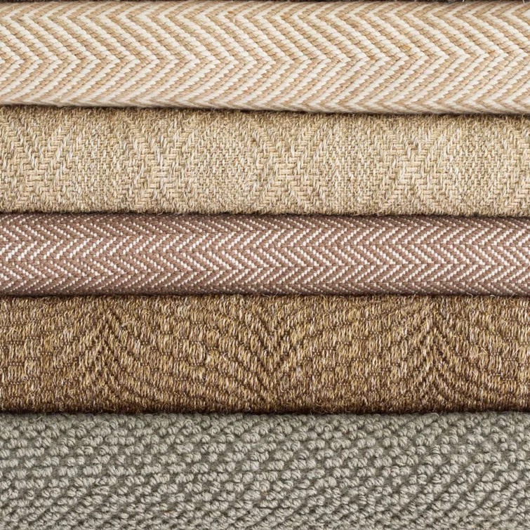 Herringbone Stone Handwoven Cotton Rug