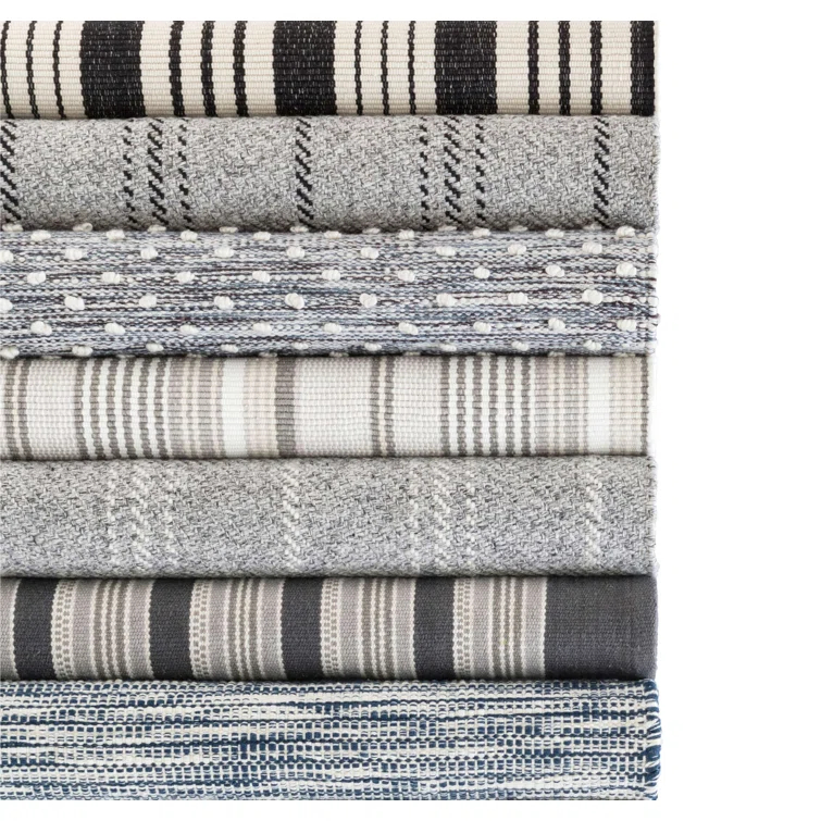 Hobnail Blue Handwoven Performance Rug