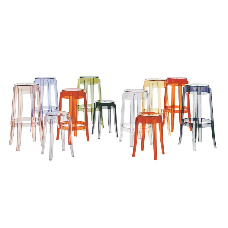 Charles Ghost Patio Bar Stool