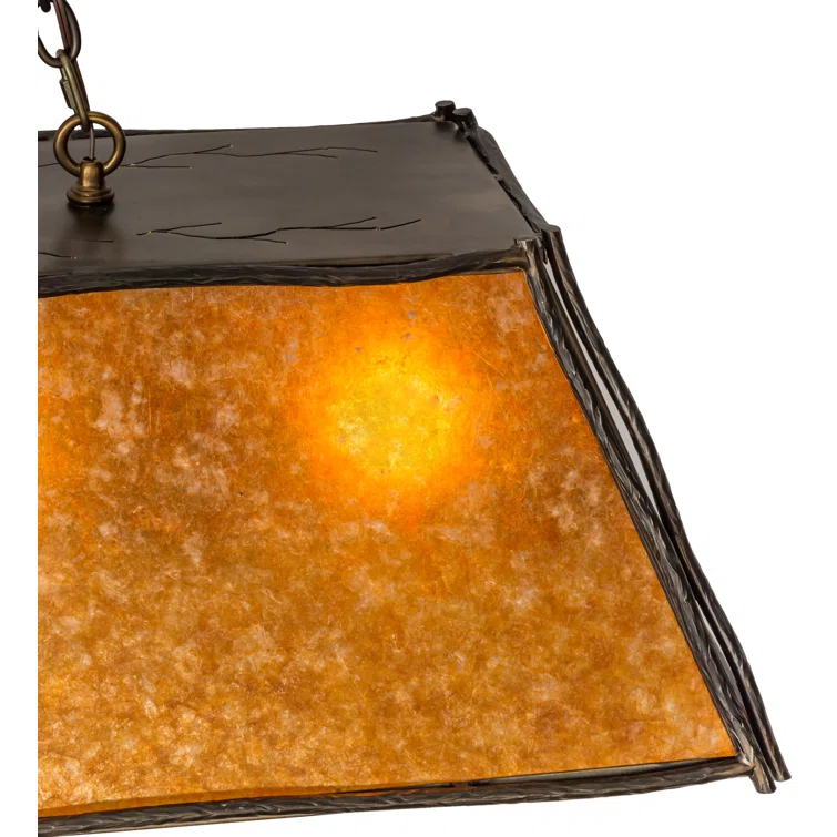5 - Light Antique Copper Pool Table Lights Pendant