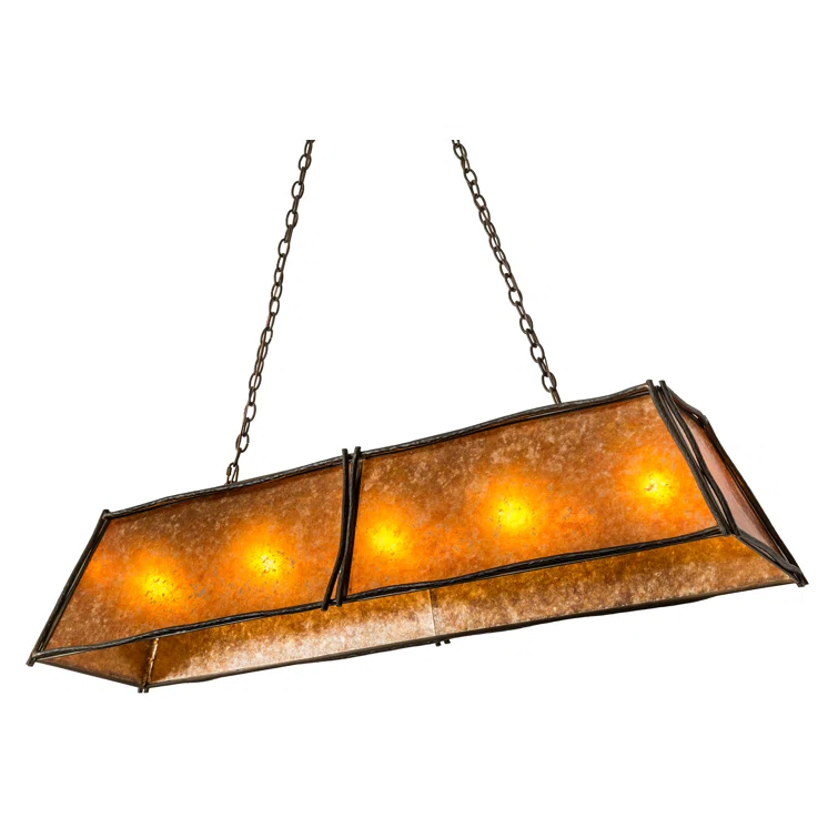 5 - Light Antique Copper Pool Table Lights Pendant