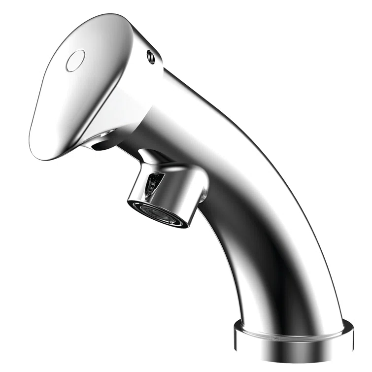 Easy-Push Single Hole Bathroom Faucet
