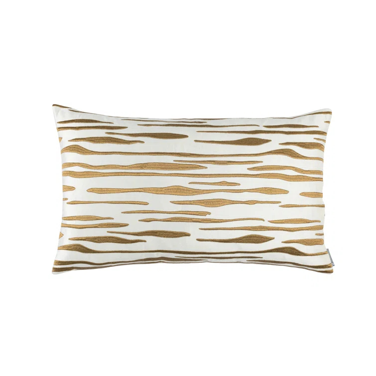 Lili Alessandra Zara Embroidered Feather Throw Pillow