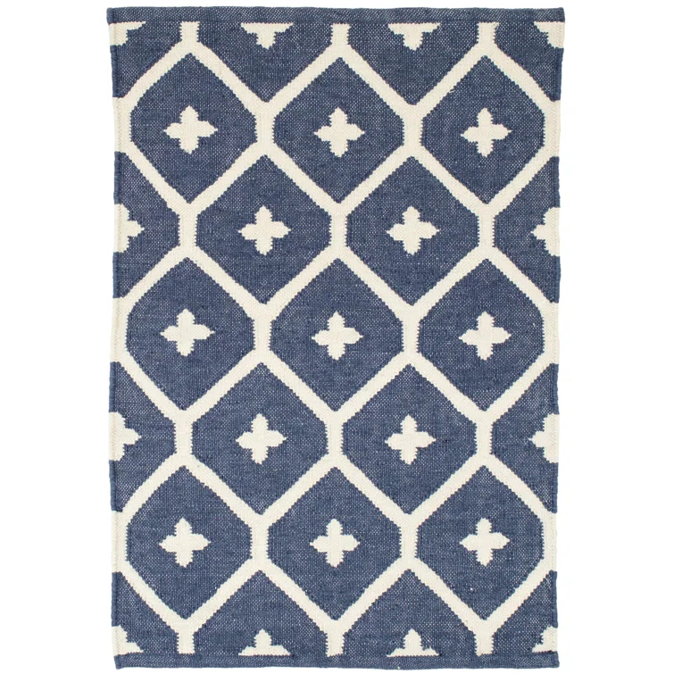 Elizabeth Navy Handwoven Indoor/Outdoor Rug