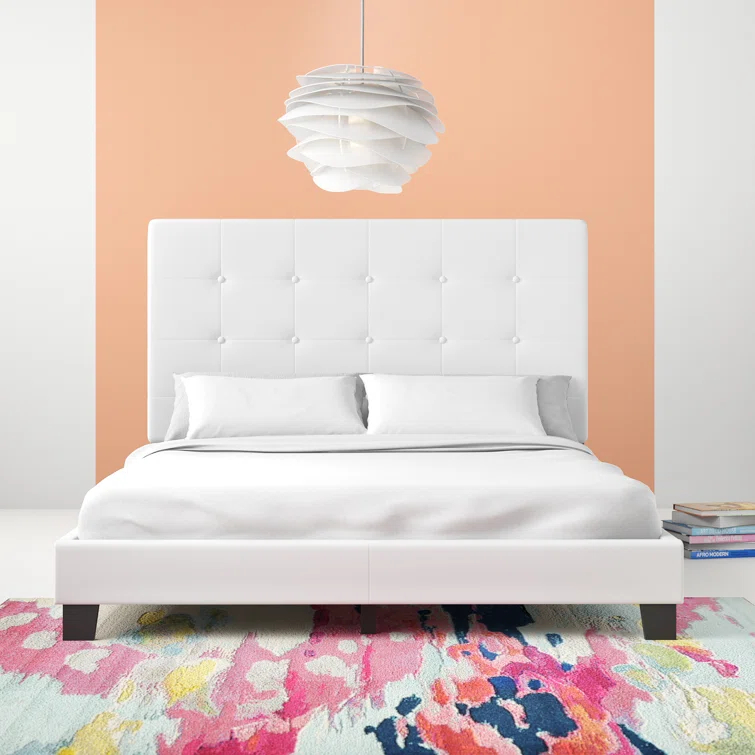 Modway Melanie Tufted Button Upholstered Fabric Platform Bed