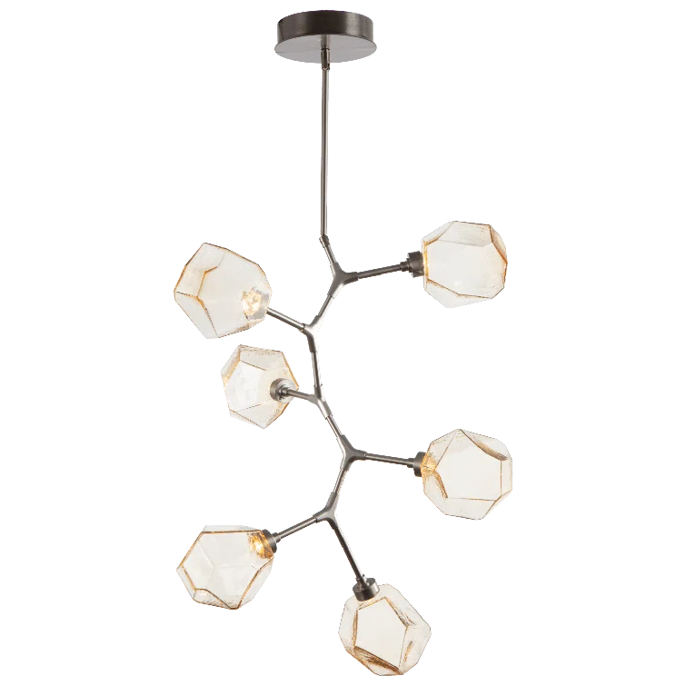 Gem 6 - Light Dimmable LED Modern Linear Chandelier