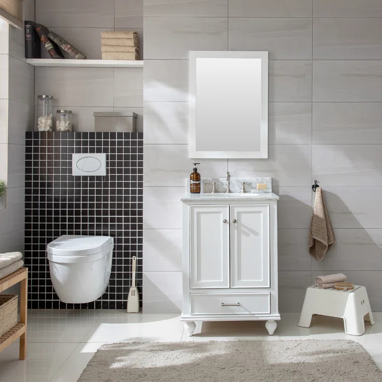 Melissa 24" Single Vanity - Grain White