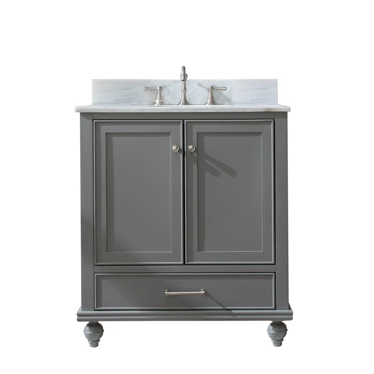 Melissa 30" Single Vanity - Grain White
