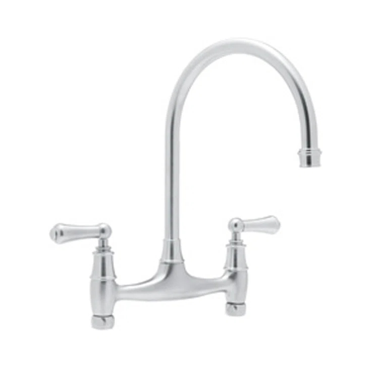 Georgian Era Bridge Kitchen Faucet Without Unions
