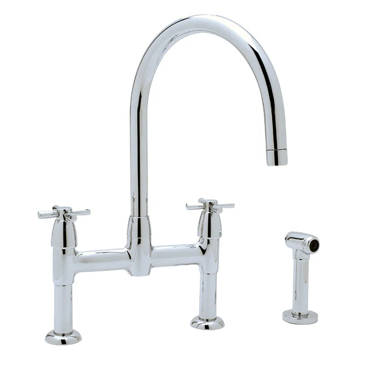 Holborn Bridge Kitchen Faucet With C-Spout and Side Spray