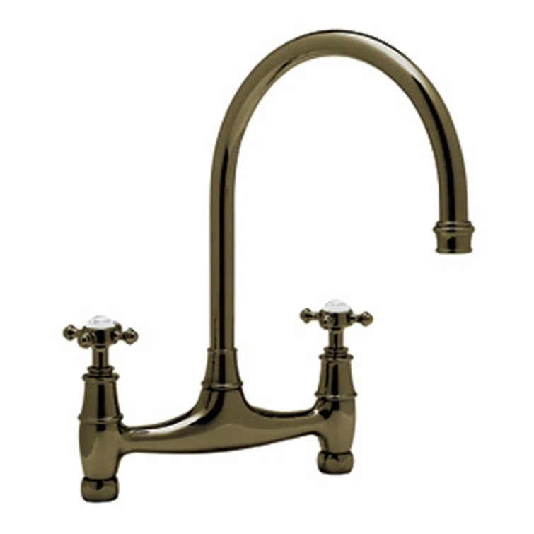 Georgian Era Bridge Kitchen Faucet Without Unions