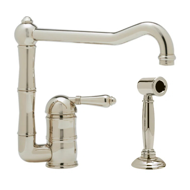 Acqui Extended Spout Kitchen Faucet With Side Spray