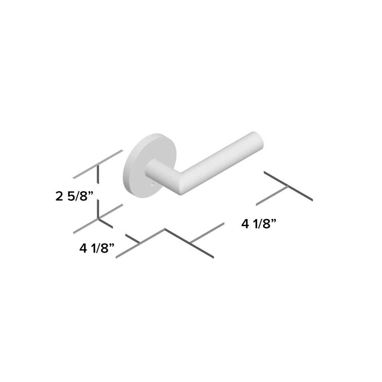 Milan Privacy Door Lever with Round Rosette