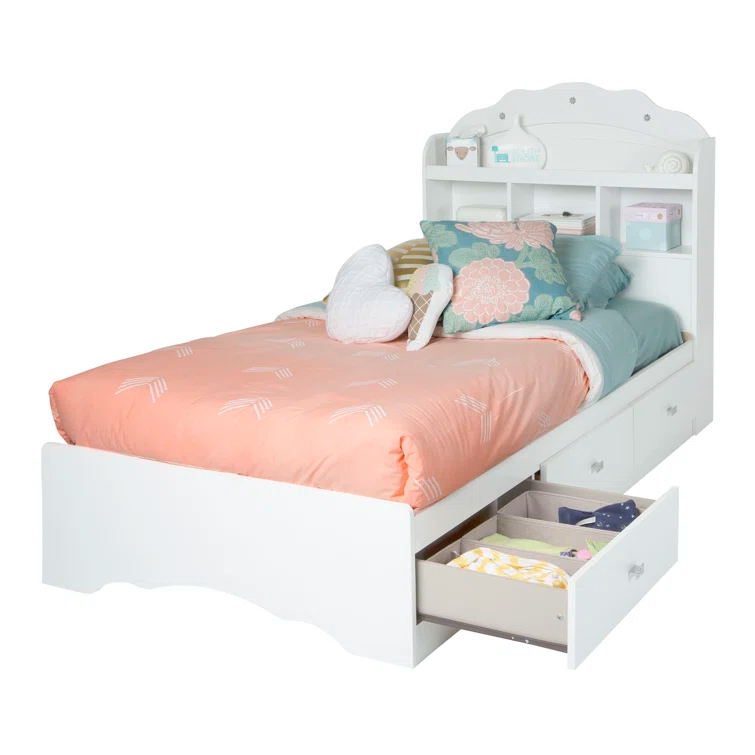 South Shore Tiara Twin Bookcase Headboard