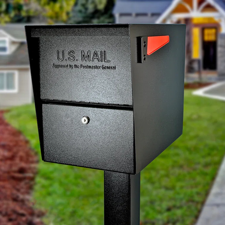 Package Master Locking Post Mounted Mailbox