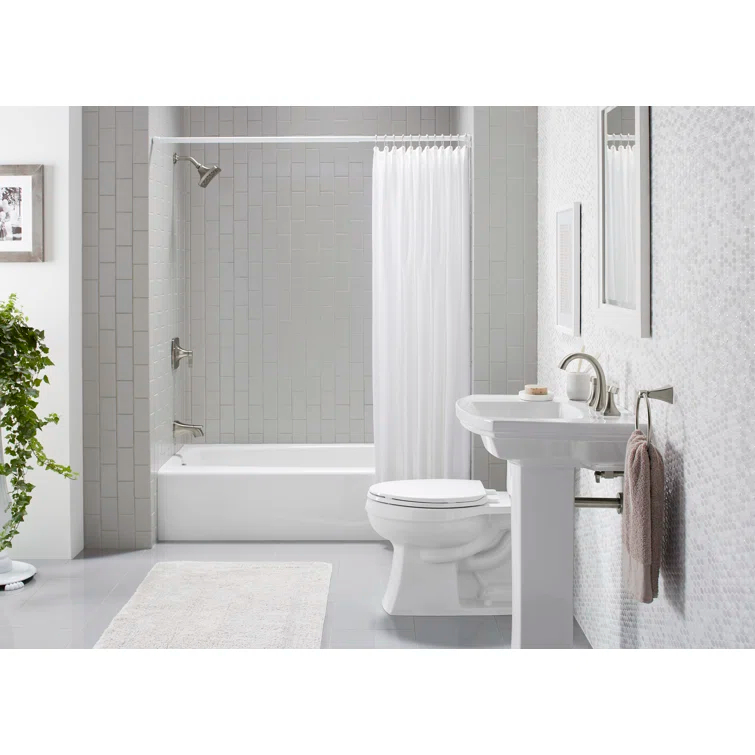 Villager 60" x 30" Alcove Soaking Cast Iron Bathtub