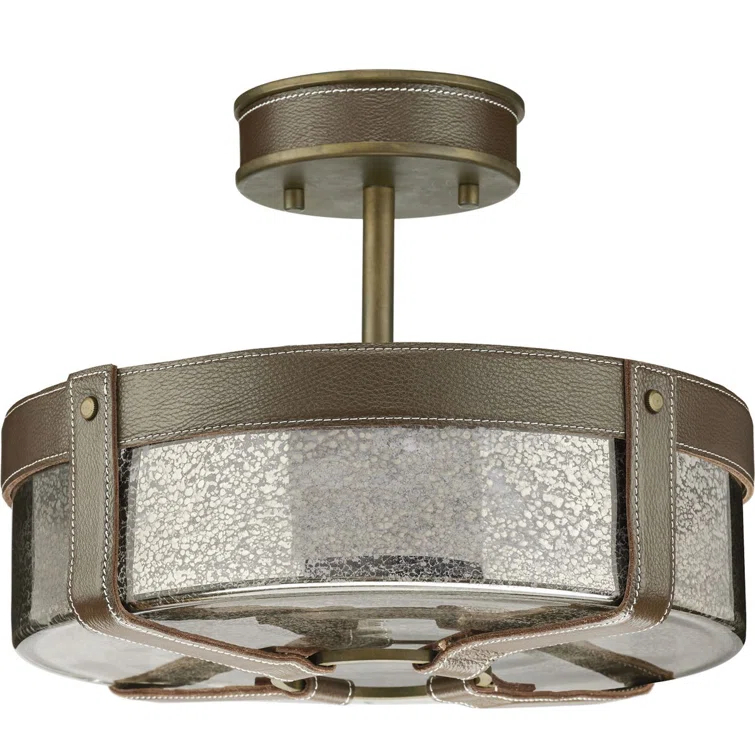 Rockdance Glass Semi Flush Mount