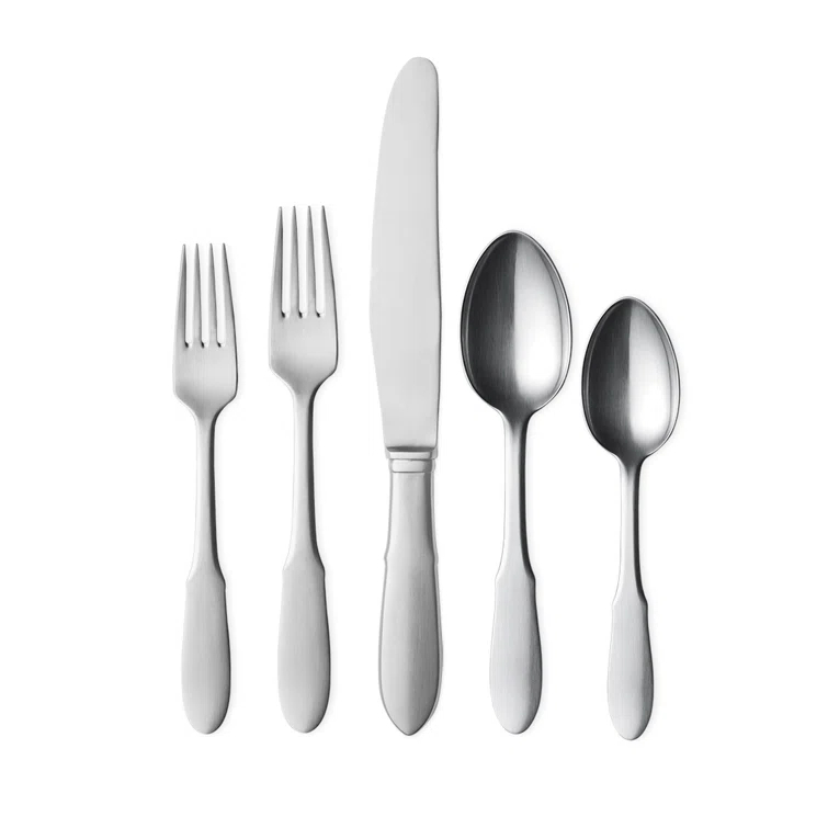 Georg Jensen Mitra 5 Piece Flatware Set, Service for 1 | Wayfair