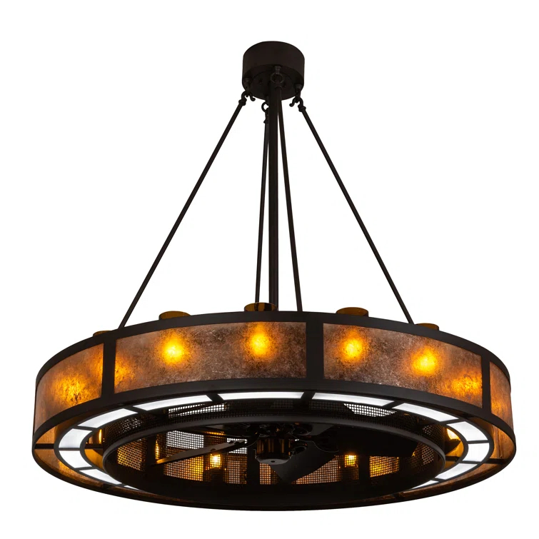 Smythe 16 - Light Dimmable LED Drum Chandelier