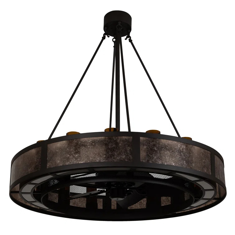 Smythe 16 - Light Dimmable LED Drum Chandelier