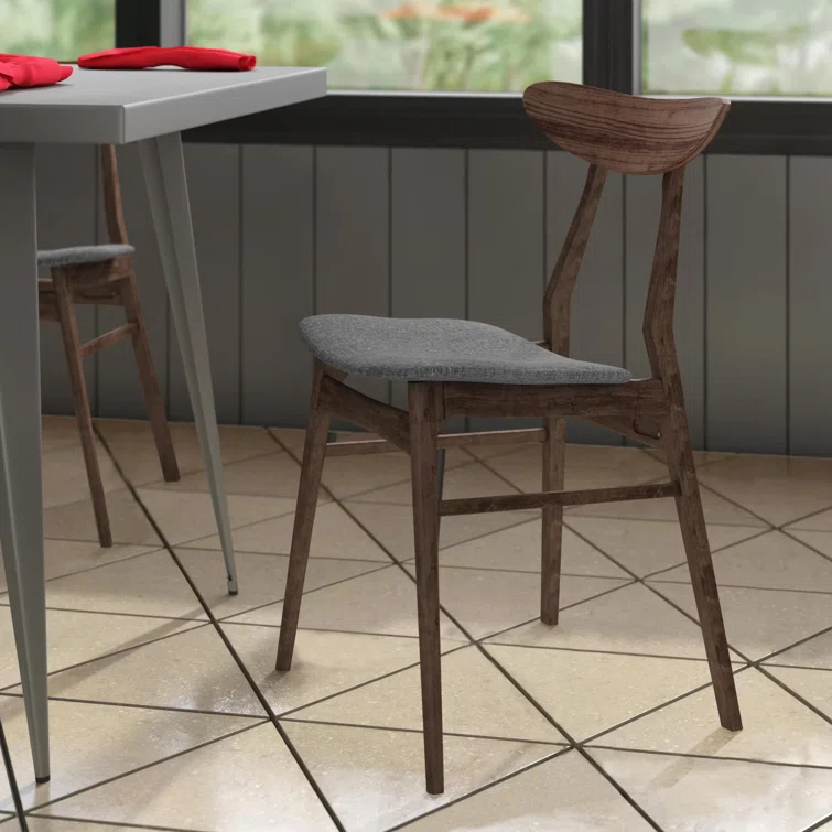 Hartford Dining Chair in Warm Gray/Walnut