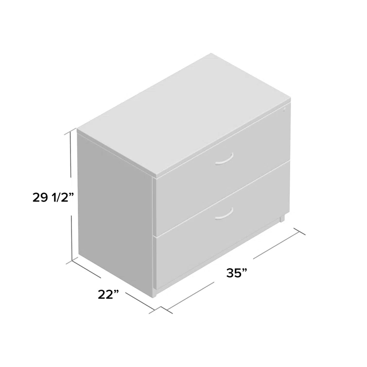 Essentials Series 35'' Wide 2 -Drawer File Cabinet
