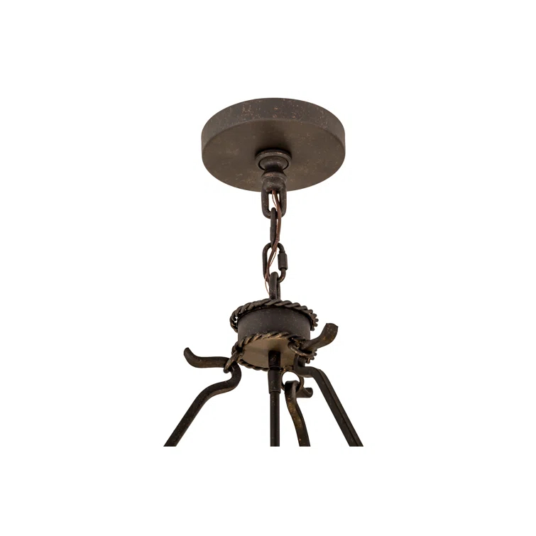 Phoebus 4 - Light Copper Rust Textured Unique/Statement Pendant
