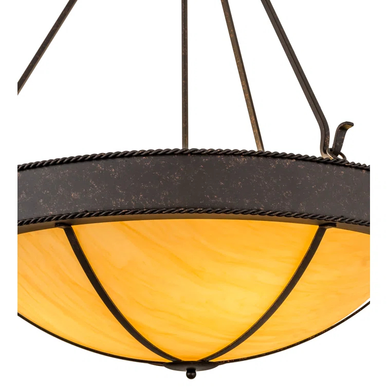 Phoebus 4 - Light Copper Rust Textured Unique/Statement Pendant
