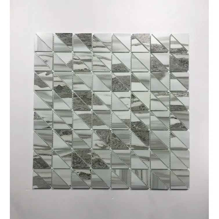 Art Deco Triangle 0.75" x 0.75" Glass Mosaic Tile