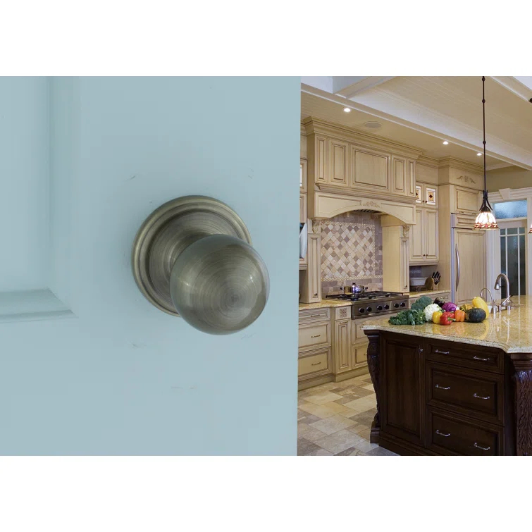 Ball Passage Door Knob with Round Rosette