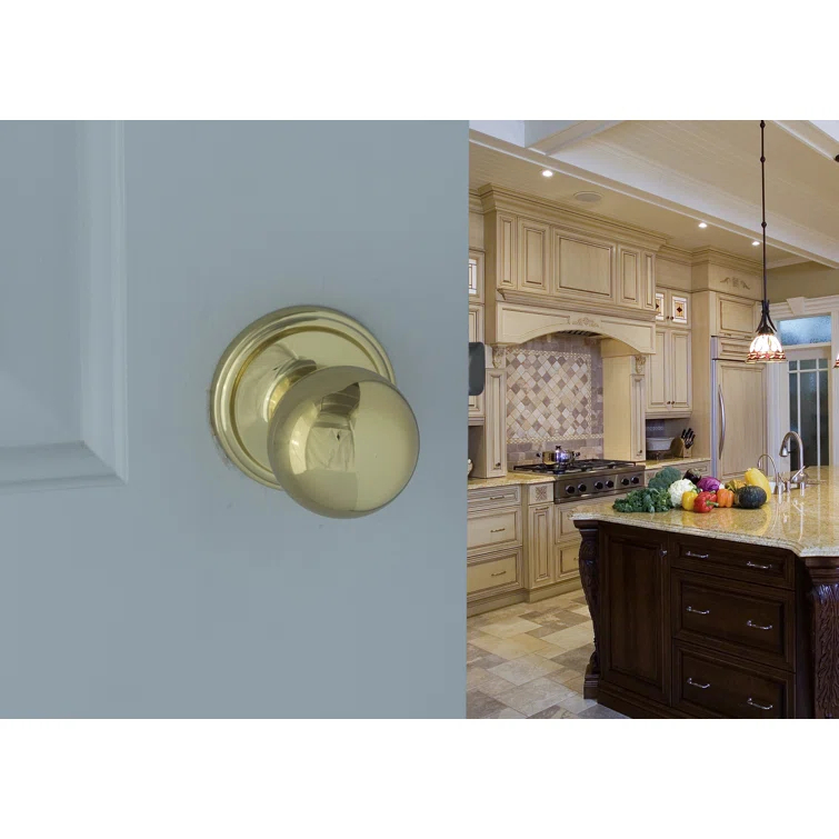 Ball Passage Door Knob with Round Rosette