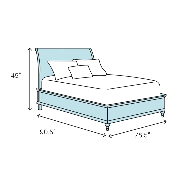 Sarah Solid Wood Sleigh Bed