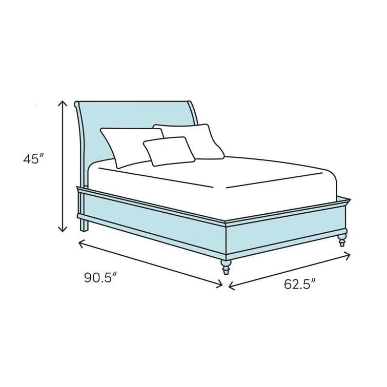 Sarah Solid Wood Sleigh Bed