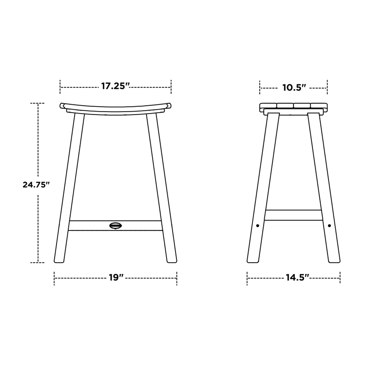 Traditional Garden Patio Bar Stool