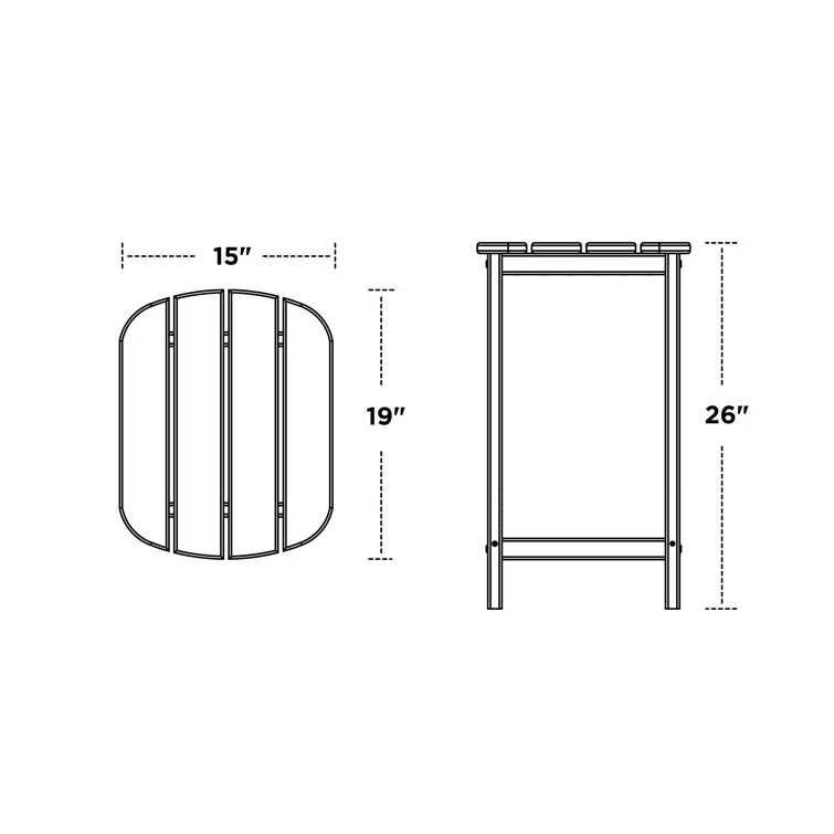 South Beach 18" Side Table