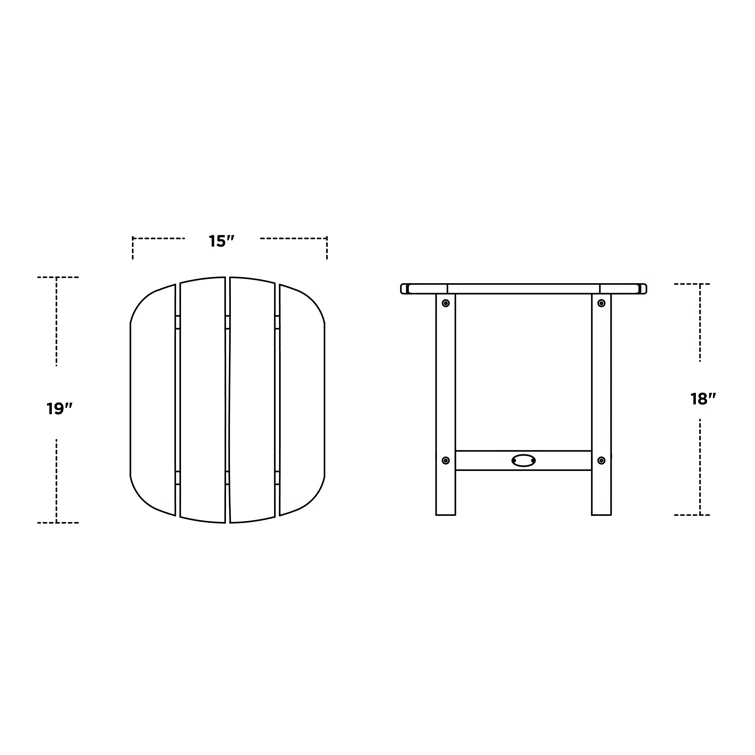 South Beach 18" Side Table