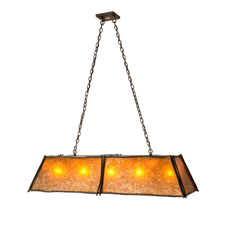 5 - Light Antique Copper Pool Table Lights Pendant