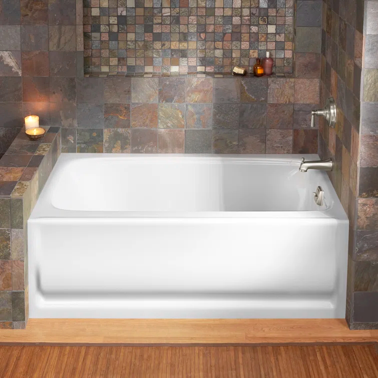 Bancroft® 60" x 32" Alcove Soaking Acrylic Bathtub