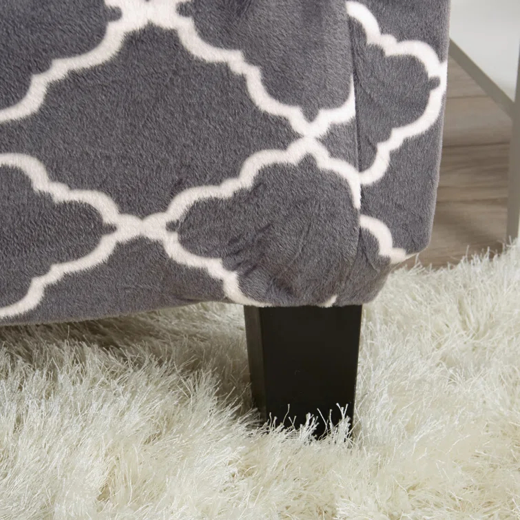 Velvet Plush Printed Stretch Sofa Slipcover