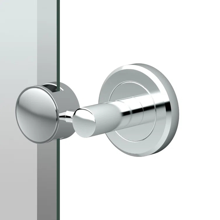 Latitude II Wall Mounted Frameless Beveled Rectangle Mirror | Pivoting Bathroom Vanity Wall Mirror