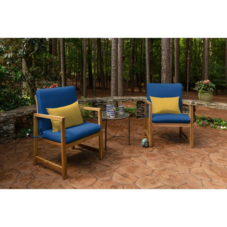 Casual Cushion Solid Sunbrella Fabric Indoor/Outdoor Club Chair Cushion