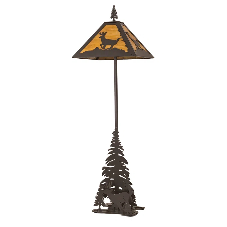 Rustic Lodge 77'' Timeless Bronze Novelty Floor Lamp