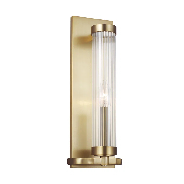 Everly Quinn Steel Corner Wall Light