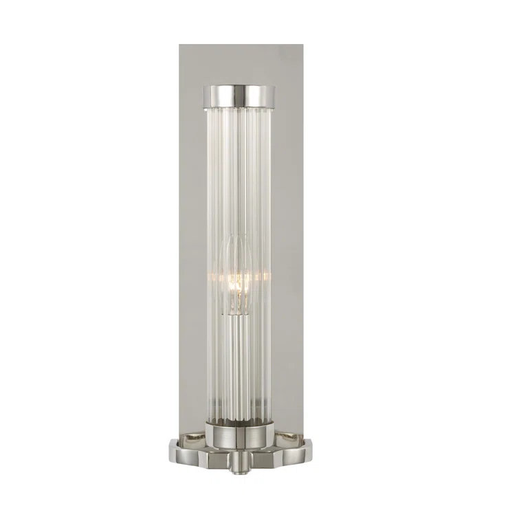 Everly Quinn Steel Corner Wall Light