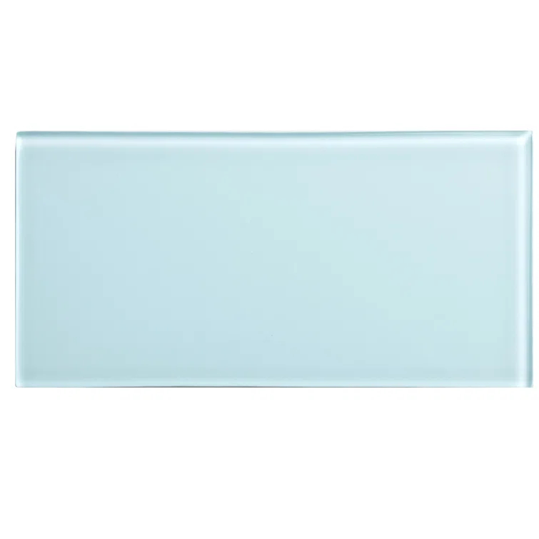 3'' W x 6'' L Glass Peel and Stick Subway Tile