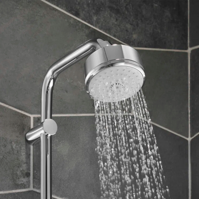 Tempesta Fixed 4-Setting Shower Head Rain O2 Rain Massage Jet Settings