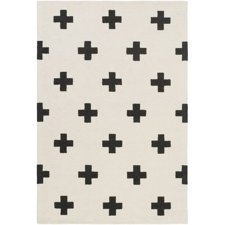 Cavan Wool Black/Off-White Rug