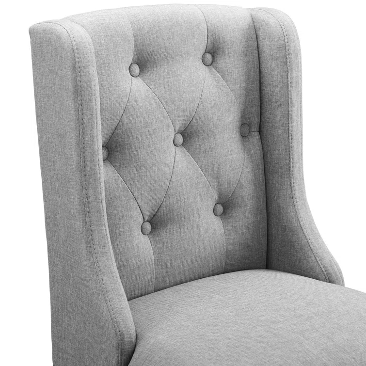 Modway Baronet Tufted Button Upholstered Fabric/Faux Leather Stool
