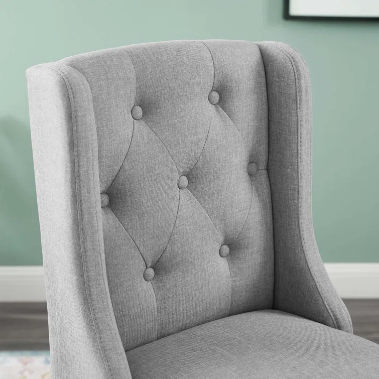 Modway Baronet Tufted Button Upholstered Fabric/Faux Leather Stool