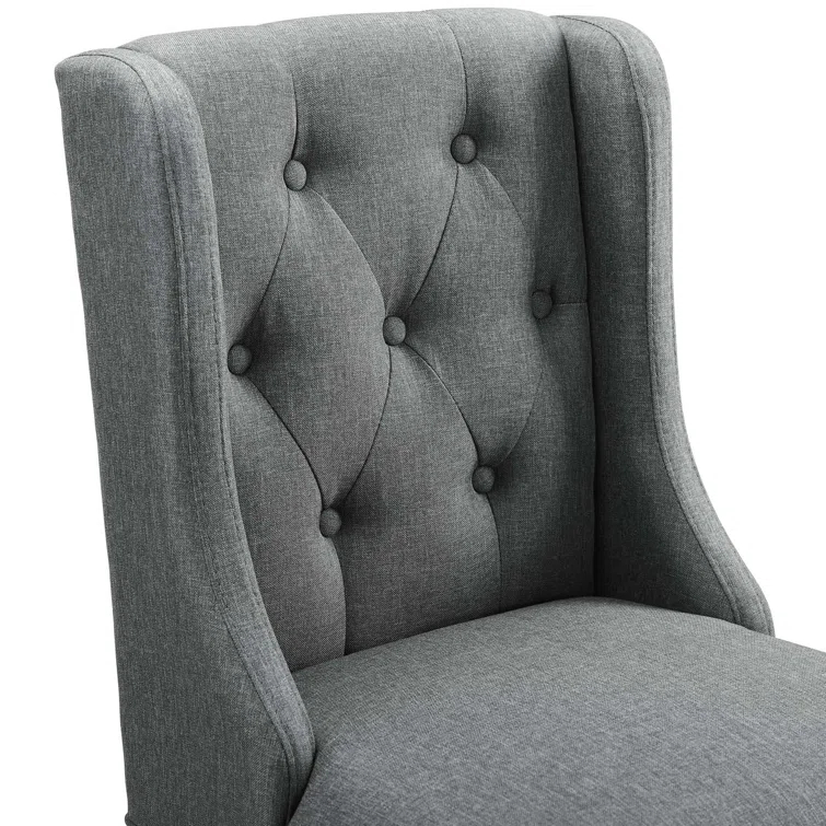 Modway Baronet Tufted Button Upholstered Fabric Stool